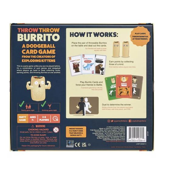 NEW Throw Throw Burrito Game by Exploding Kittens - Picture 4 of 5